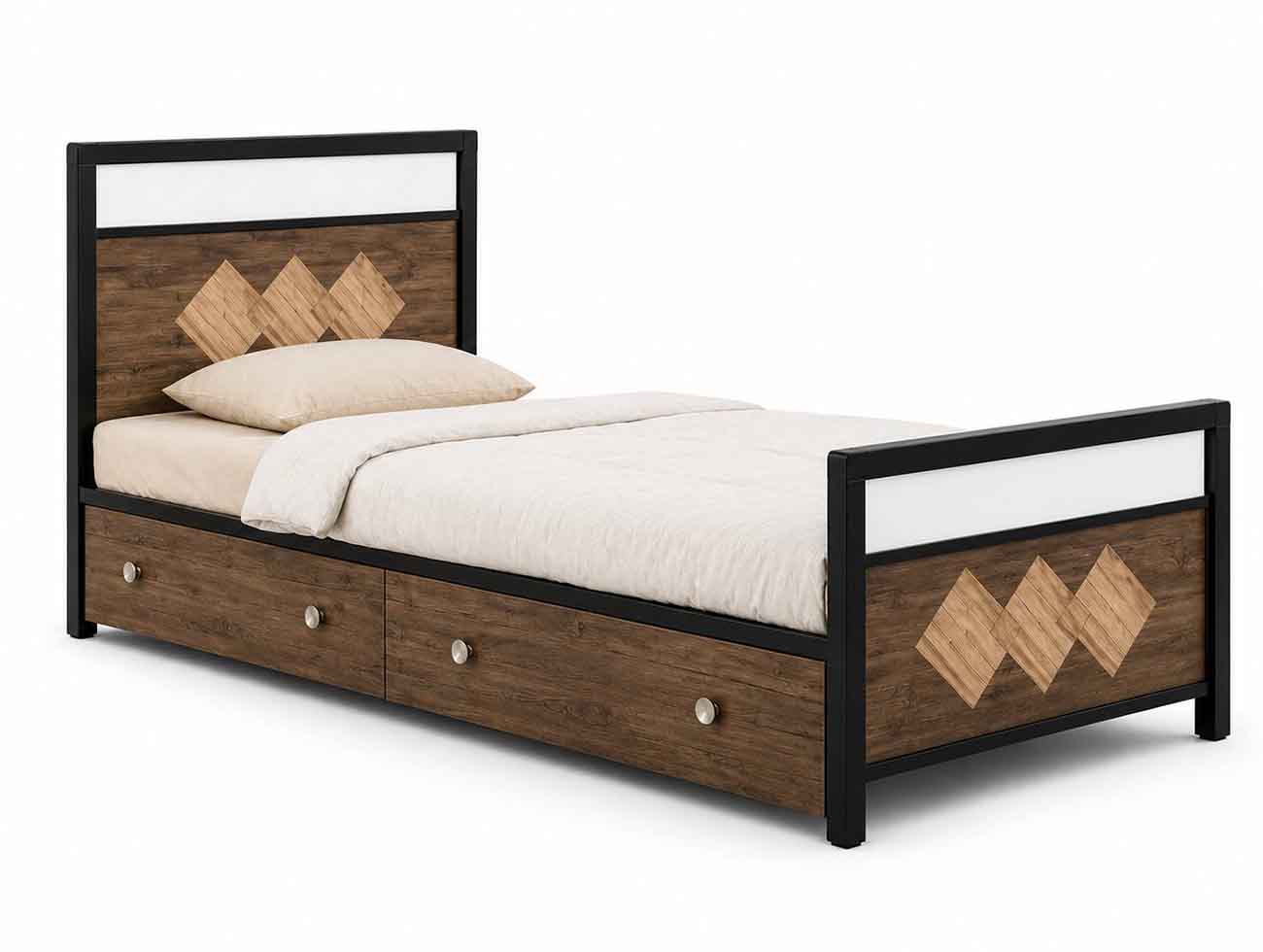 تخت تک نفره فلزی رویا لوزی T 830